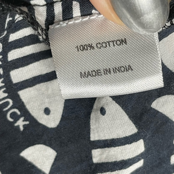 Tuckernuck Piscis Catalans Black White Fish Print Coverup Beach Dress XS - Picture 6 of 8